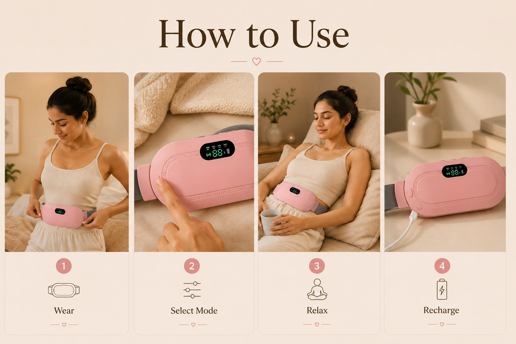 Portable Heating & Massage Belt