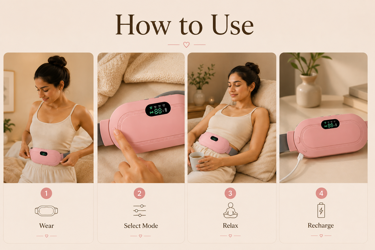 Portable Heating & Massage Belt
