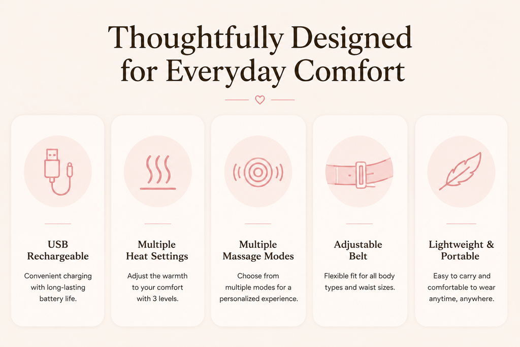 Portable Heating & Massage Belt