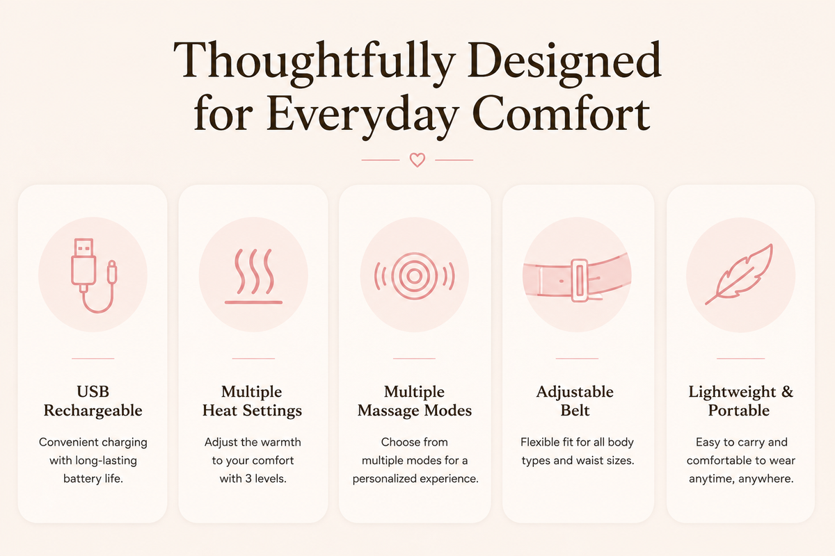 Portable Heating & Massage Belt